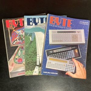 Vintage BYTE Magazine from 1981. Your choice of one or pay for all 3